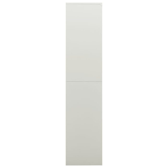 Armoire à casiers Gris clair 90x40x180 cm Acier – Image 3