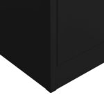 Armoire à casiers Noir 90x40x180 cm Acier – Image 6
