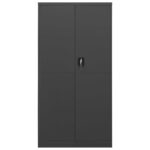 Armoire à casiers Anthracite 90x40x180 cm Acier – Image 2