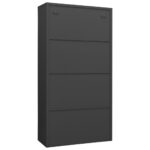 Armoire à casiers Anthracite 90x40x180 cm Acier – Image 4