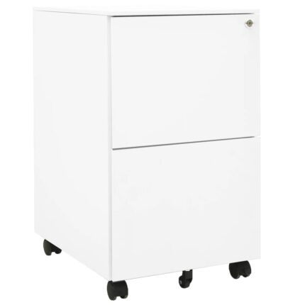 Classeur mobile Blanc 39x45x67 cm Acier
