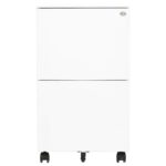 Classeur mobile Blanc 39x45x67 cm Acier – Image 2