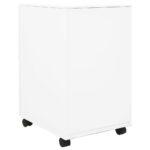 Classeur mobile Blanc 39x45x67 cm Acier – Image 4