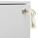 Classeur mobile Gris clair 39x45x67 cm Acier – Image 7