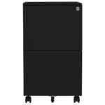 Classeur mobile Noir 39x45x67 cm Acier – Image 2