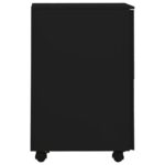 Classeur mobile Noir 39x45x67 cm Acier – Image 3
