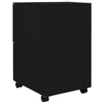 Classeur mobile Noir 39x45x67 cm Acier – Image 4