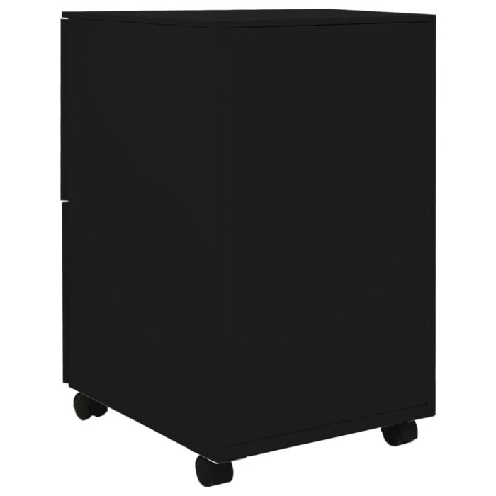 Classeur mobile Noir 39x45x67 cm Acier – Image 4
