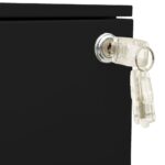 Classeur mobile Noir 39x45x67 cm Acier – Image 7