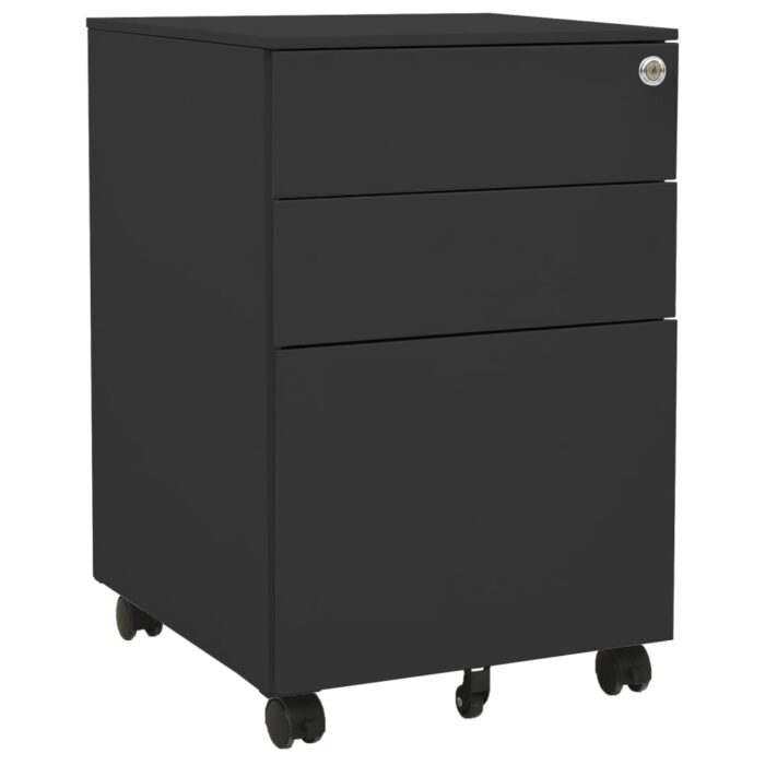VXL8720286564127_a_en_hd_1.jpg Classeur mobile Anthracite 39x45x60 cm Acier – Image 1