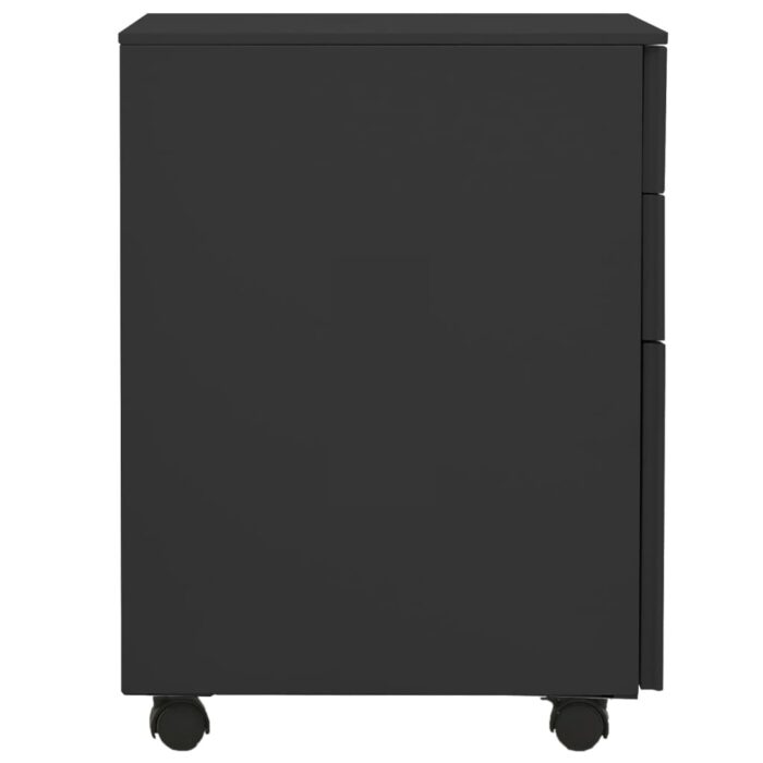 Classeur mobile Anthracite 39x45x60 cm Acier – Image 3