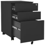 Classeur mobile Anthracite 39x45x60 cm Acier – Image 5