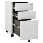 Classeur mobile Gris clair 30x45x59 cm Acier – Image 6