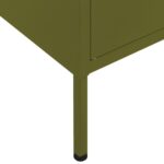 Armoire de rangement Vert olive 80x35x101,5 cm Acier – Image 6