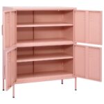 Armoire de rangement Rose 80x35x101,5 cm Acier – Image 5