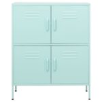 Armoire de rangement Vert menthe 80x35x101,5 cm Acier – Image 2