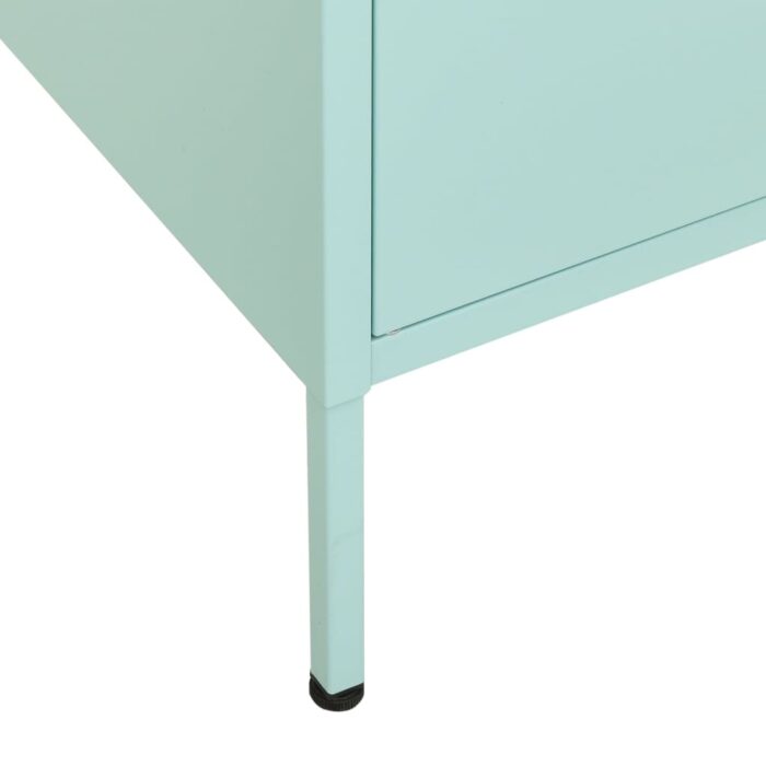Armoire de rangement Vert menthe 80x35x101,5 cm Acier – Image 6