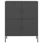 Armoire de rangement Anthracite 80x35x101,5 cm Acier – Image 2