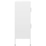 Armoire de rangement Blanc 80x35x101,5 cm Acier – Image 3