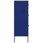 Armoire à tiroirs Bleu marine 80x35x101,5 cm Acier – Image 3
