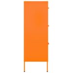 Armoire à tiroirs Orange 80x35x101,5 cm Acier – Image 3