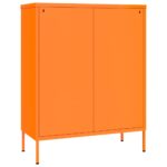 Armoire à tiroirs Orange 80x35x101,5 cm Acier – Image 4