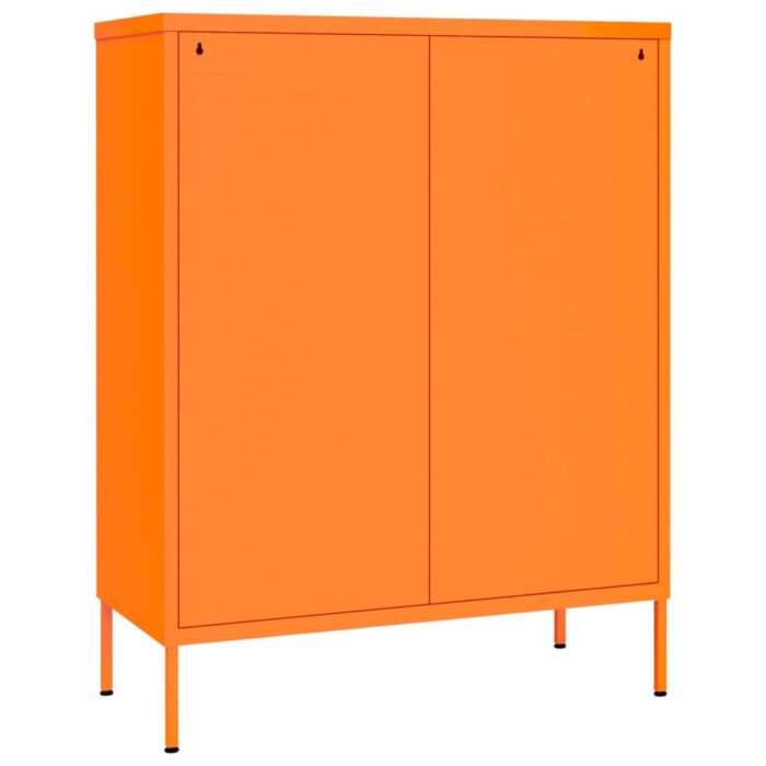 Armoire à tiroirs Orange 80x35x101,5 cm Acier – Image 4