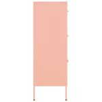 Armoire à tiroirs Rose 80x35x101,5 cm Acier – Image 3