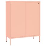 Armoire à tiroirs Rose 80x35x101,5 cm Acier – Image 4
