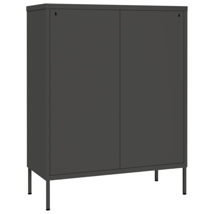 Armoire à tiroirs Anthracite 80x35x101,5 cm Acier – Image 4