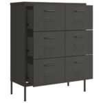 Armoire à tiroirs Anthracite 80x35x101,5 cm Acier – Image 5
