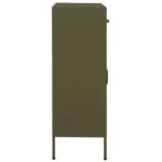 Armoire de rangement Vert olive 80x35x101,5 cm Acier – Image 5
