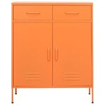 Armoire de rangement Orange 80x35x101,5 cm Acier – Image 4
