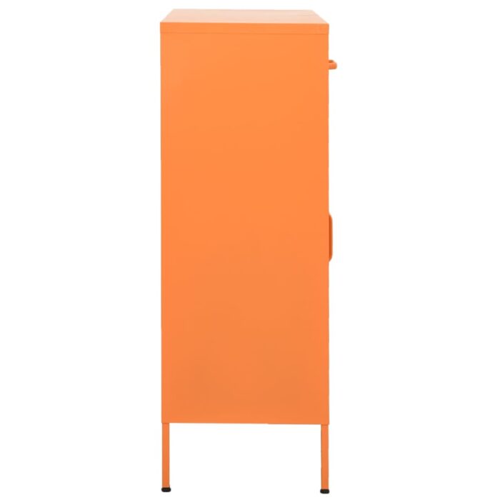 Armoire de rangement Orange 80x35x101,5 cm Acier – Image 5