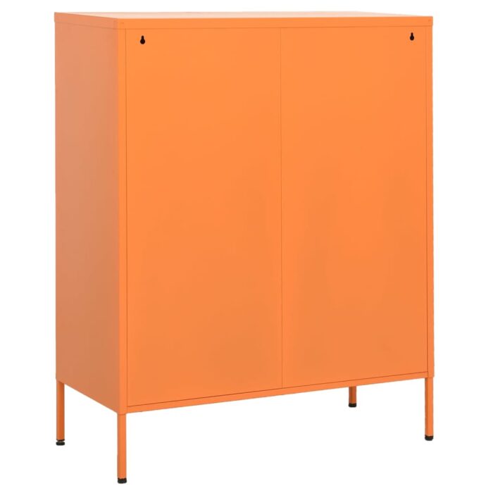 Armoire de rangement Orange 80x35x101,5 cm Acier – Image 6