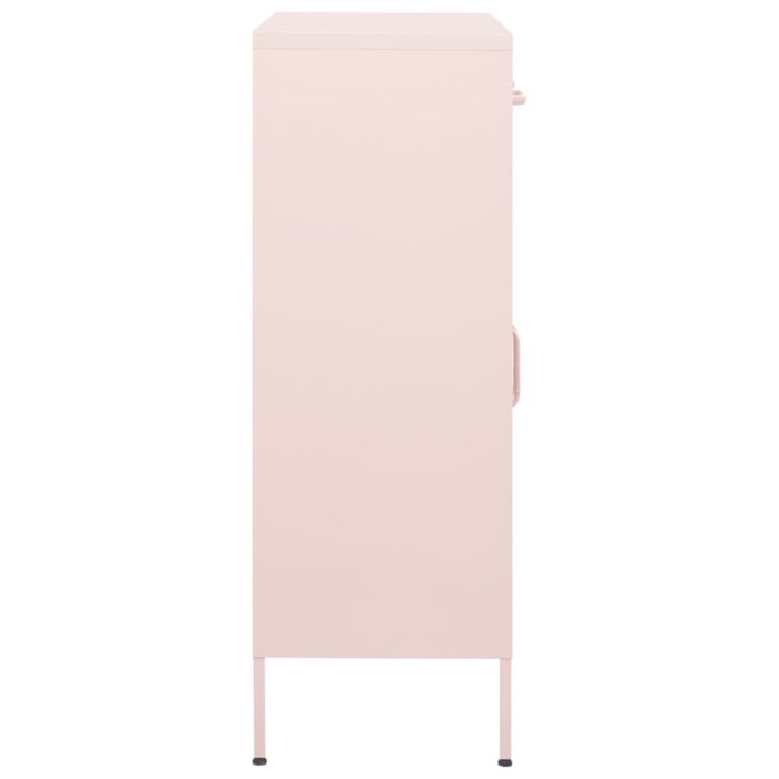 Armoire de rangement Rose 80x35x101,5 cm Acier – Image 5