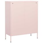 Armoire de rangement Rose 80x35x101,5 cm Acier – Image 6