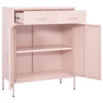 Armoire de rangement Rose 80x35x101,5 cm Acier – Image 7