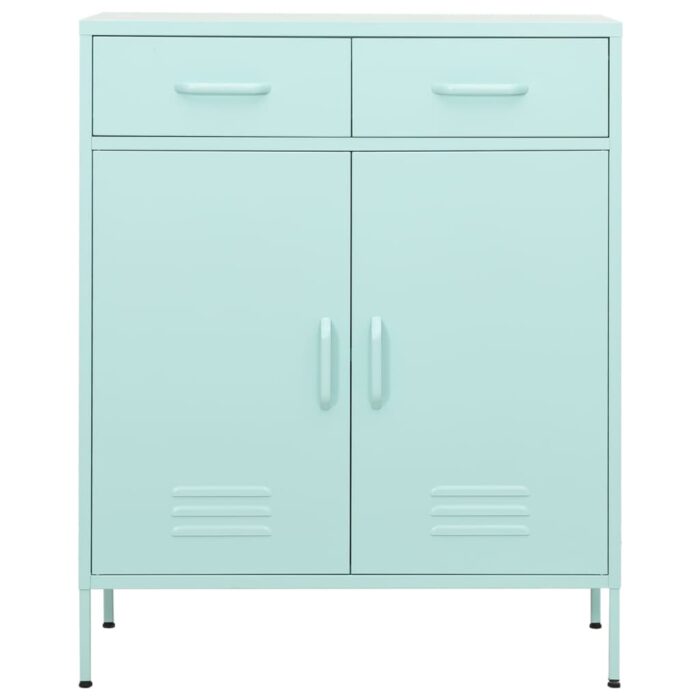 Armoire de rangement Vert menthe 80x35x101,5 cm Acier – Image 4