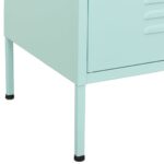 Armoire de rangement Vert menthe 80x35x101,5 cm Acier – Image 8
