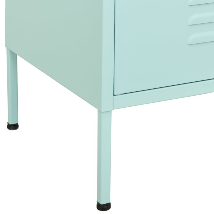 Armoire de rangement Vert menthe 80x35x101,5 cm Acier – Image 8