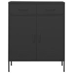 Armoire de rangement Anthracite 80x35x101,5 cm Acier – Image 4