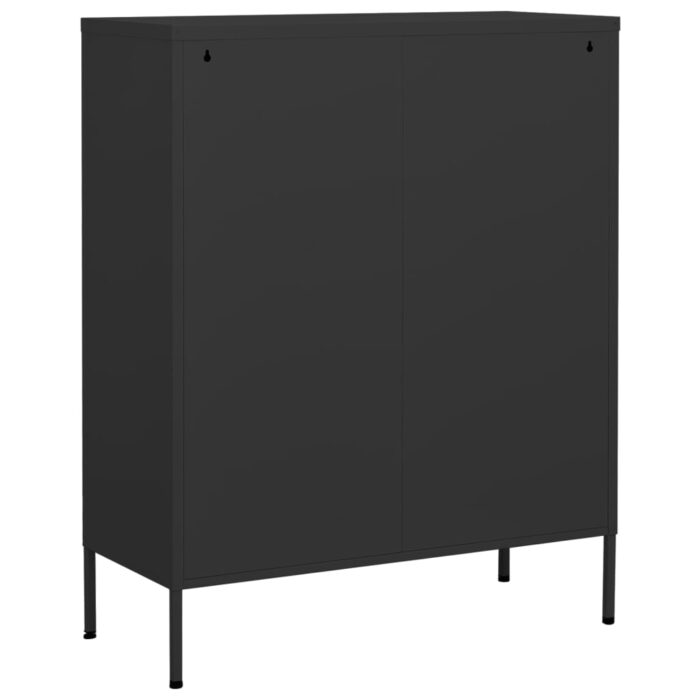 Armoire de rangement Anthracite 80x35x101,5 cm Acier – Image 6