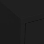 Armoire de rangement Noir 80x35x101,5 cm Acier – Image 2