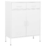 Armoire de rangement Blanc 80x35x101,5 cm Acier