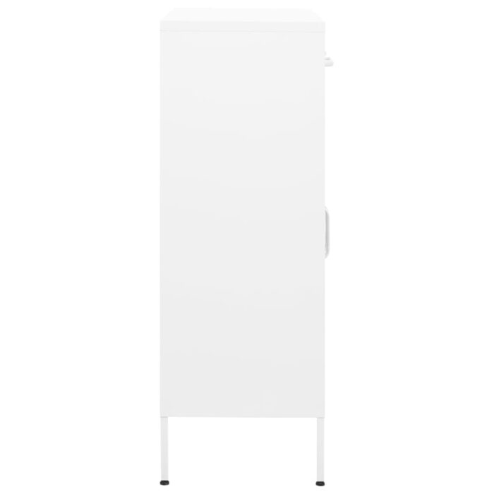 Armoire de rangement Blanc 80x35x101,5 cm Acier – Image 5
