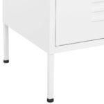 Armoire de rangement Blanc 80x35x101,5 cm Acier – Image 8