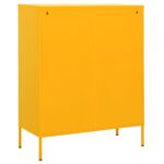 Armoire de rangement Jaune moutarde 80x35x101,5 cm Acier – Image 6