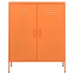 Armoire de rangement Orange 80x35x101,5 cm Acier – Image 4