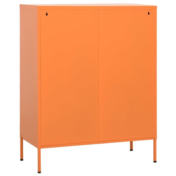 Armoire de rangement Orange 80x35x101,5 cm Acier – Image 6